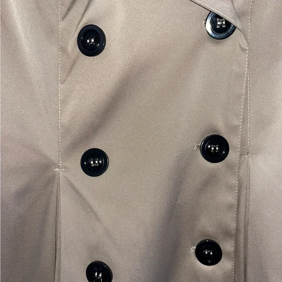 Burberry Tan Double-Breasted Trench Coat